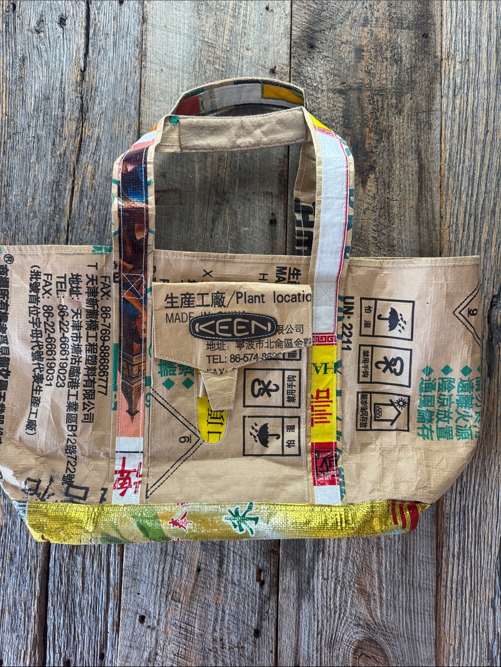 KEEN Eco-Friendly Upcycled Sack Tote - Picture 2 of 9